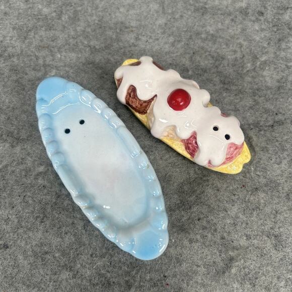HTF Vintage Five & Dime Salt And Pepper Shakers “Banana Split” 1991 #368 NEW - Picture 6 of 8